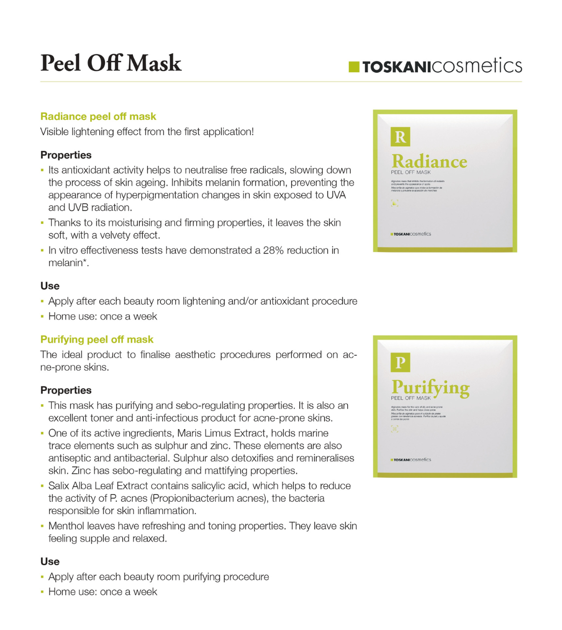 Purifying peel-off mask