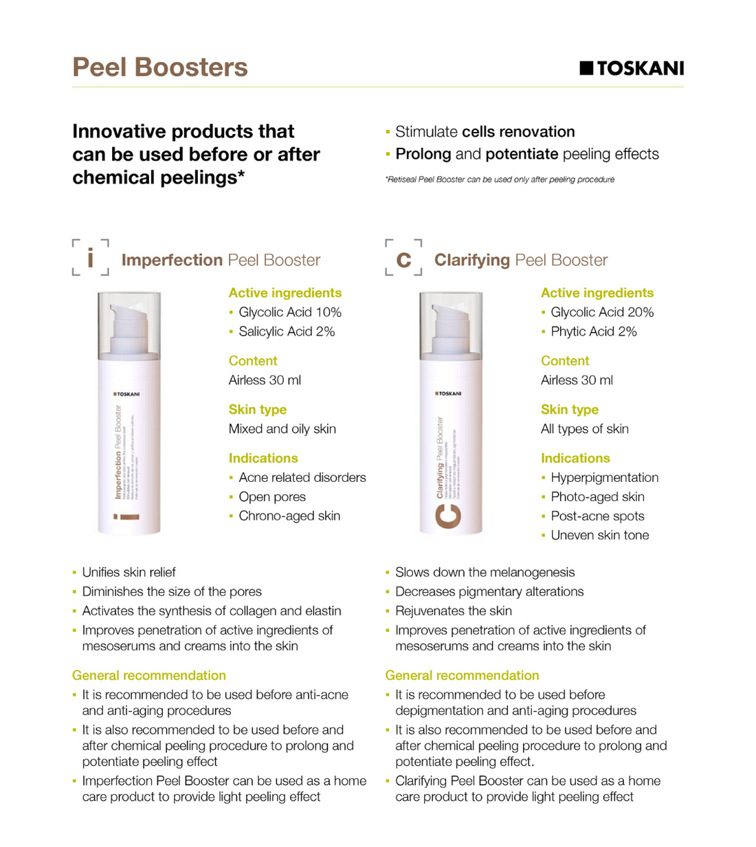 Clarifying Peel Booster